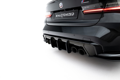 Spoiler zadního nárazníku Street pro BMW M3 Sedan / Touring G80 červený
