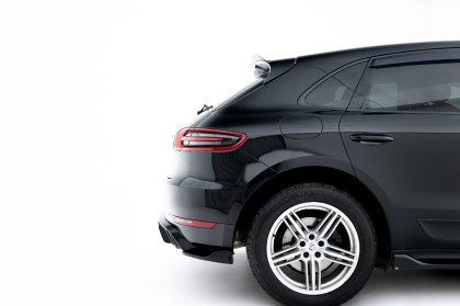Splittery zadní boční V.2 Porsche Macan Mk1 černý lesklý plast