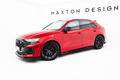 Prahové lišty Street pro Audi RSQ8 Mk1 Facelift černo červené