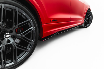 Prahové lišty Street pro Audi RSQ8 Mk1 Facelift černo červené