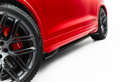Prahové lišty Street pro Audi RSQ8 Mk1 Facelift černo červené