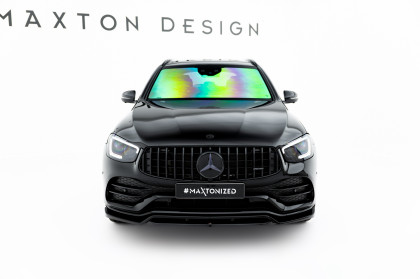 Spojler pod nárazník lipa Mercedes-AMG GLC 43 / AMG-Line SUV X253 Facelift černý lesklý plast
