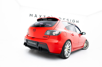 Splittery zadní boční Street Pro Mazda 3 MPS Mk1 EU Version černo červené