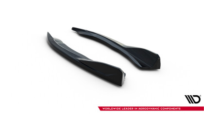 Splittery zadní boční V.8 BMW 4 M-Pack G22 / G23 / G22 Facelift / G23 Facelift černý lesklý plast