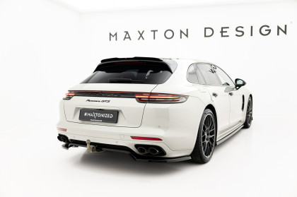 Prodloužení spoileru Porsche Panamera GTS Sport Turismo 971 Facelift černý lesklý plast