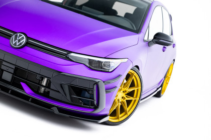 Spojler pod nárazník lipa V.3 Volkswagen Golf R Mk8 Facelift černý lesklý plast