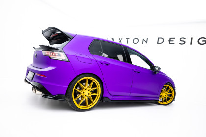 Splittery zadní boční V.7 Volkswagen Golf R Mk8 / Mk8 Facelift černý lesklý plast