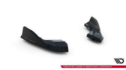 Splittery zadní boční V.7 Volkswagen Golf R Mk8 / Mk8 Facelift černý lesklý plast
