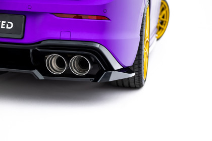 Spoiler zadního narázníku V.2 Volkswagen Golf R Mk8 / Mk8 Facelift černý lesklý plast