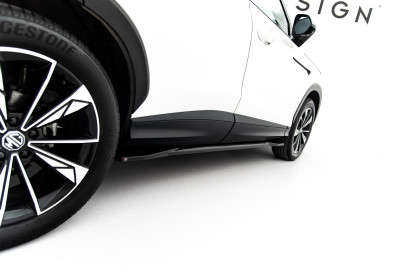 Prahové lišty MG HS Mk2 černý lesklý plast