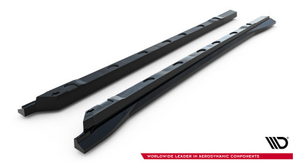 Prahové lišty MG HS Mk2 černý lesklý plast