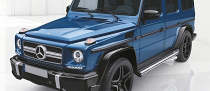 Boční lišty dveří Mercedes-Benz G W463 černé lesklé
