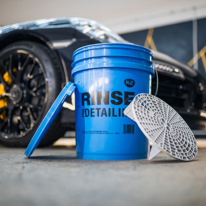K2 Modrý detailingový kbelík "RINSE" 20L - pro bezpečné oplachování