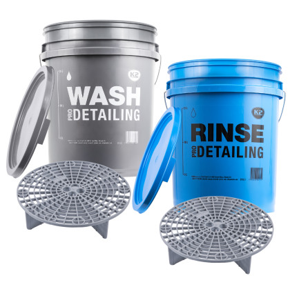 K2 Modrý detailingový kbelík "RINSE" 20L - pro bezpečné oplachování