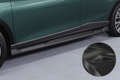 Prahové difuzory CSR pro Hyundai Bayon 2021- carbon look lesklé