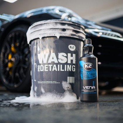 K2 Šedý detailingový kbelík "RINSE" 20L - pro bezpečné oplachování