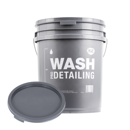 K2 Šedý detailingový kbelík "RINSE" 20L - pro bezpečné oplachování