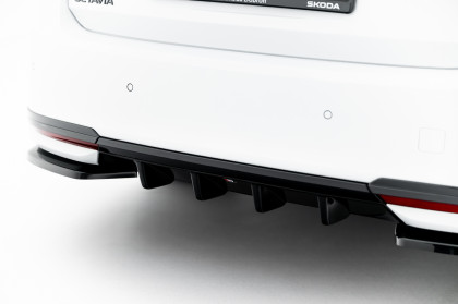 Spoiler zadního narázníku Škoda Octavia Sportline Liftback / Combi Mk4 Facelift černý lesklý plast