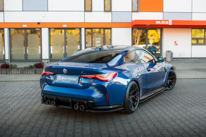 Splittery zadní boční V.2 BMW M4 G82 / G82 Facelift černý lesklý plast