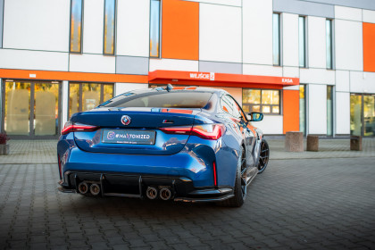 Splittery zadní boční V.2 BMW M4 G82 / G82 Facelift černý lesklý plast