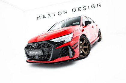 Street pro spojler pod nárazník lipa Audi RS3 Sedan 8Y Facelift černý