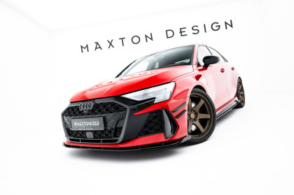 Street pro spojler pod nárazník lipa + flaps Audi RS3 Sedan 8Y Facelift černý