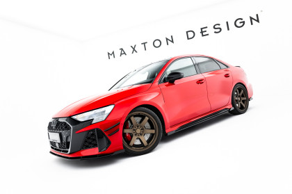 Prahové lišty Street pro + flaps Audi RS3 Sedan 8Y Facelift černé