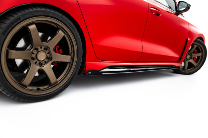 Prahové lišty Street pro + flaps Audi RS3 Sedan 8Y Facelift černé