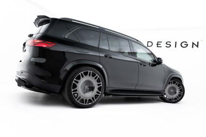 Prahové lišty Mercedes-Benz GLS AMG-Line X167 Facelift černý lesklý plast