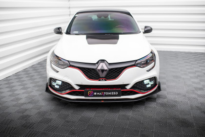 Street pro spojler pod nárazník lipa Renault Megane RS Mk4 černo červená