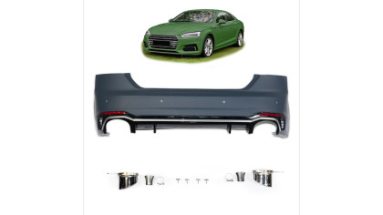 Zderzak Audi A5 F5 Tył z dyfuzorem i końcówkami