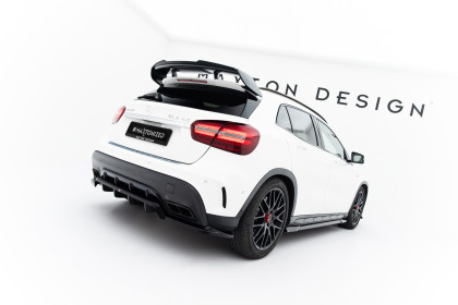 Spoiler zadního narázníku Mercedes-Benz GLA 45 AMG X156 Facelift černý lesklý plast
