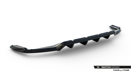 Spoiler zadního narázníku Mercedes-Benz GLA 45 AMG X156 Facelift černý lesklý plast