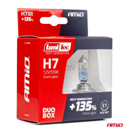 Halogenový duo blistr (2ks) sada LumiTec H7 12V 55W LumiTec NEXT GENERATION +135% DUO AMIO-04405