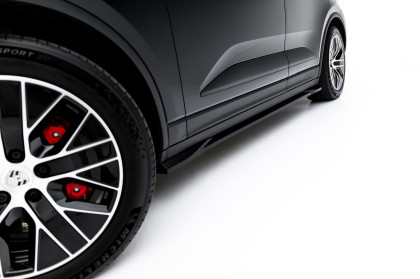 Prahové lišty Porsche Macan EV Mk1 černý lesklý plast