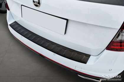 Ochranná lišta zadního nárazníku Avisa pro Škoda Octavia III RS Combi 2013-2019 černá matná