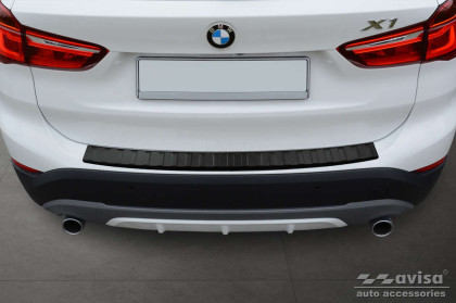 Ochranná lišta zadního nárazníku Avisa pro BMW X1 F48 2015-2022 - černá matná