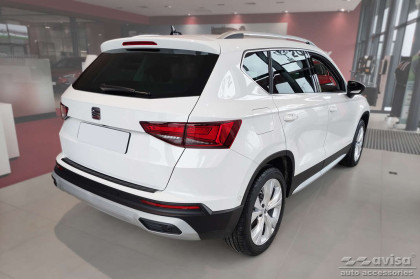 Ochranná lišta zadního nárazníku Avisa pro SEAT ATECA 5d crossover  2016-  černá matná