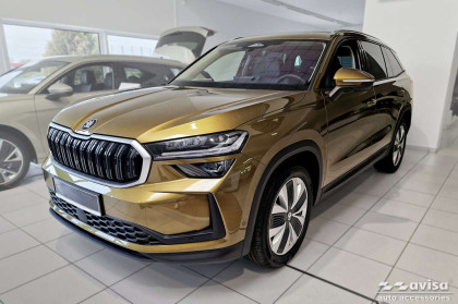 Nerezová ochranná lišta zadního nárazníku Avisa pro Škoda Kodiaq II 2024- stříbrná broušená