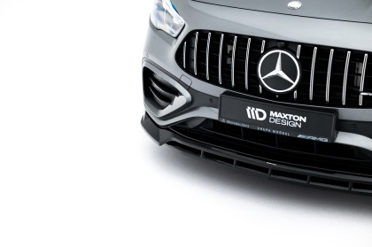 Spojler pod nárazník lipa V.1 Mercedes-AMG GLA 35 H247 Facelift černý lesklý plast