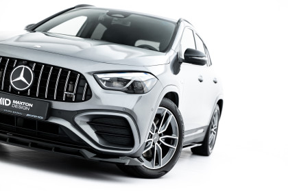 Spojler pod nárazník lipa V.1 Mercedes-AMG GLA 35 H247 Facelift černý lesklý plast