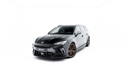 Spojler pod nárazník lipa V.1 Cupra Leon ST / Hatchback Mk1 Facelift černý lesklý plast