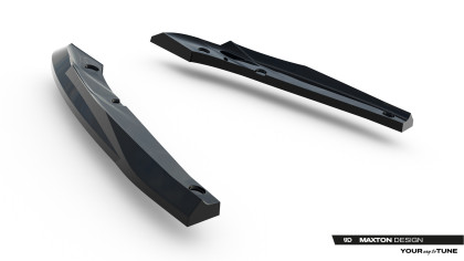Splittery zadní boční V.4 Cupra Leon ST Mk1 Facelift černý lesklý plast