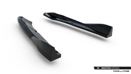Splittery zadní boční V.5 Cupra Leon ST Mk1 Facelift černý lesklý plast