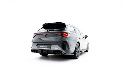 Splittery zadní boční V.6 Cupra Leon ST Mk1 Facelift černý lesklý plast