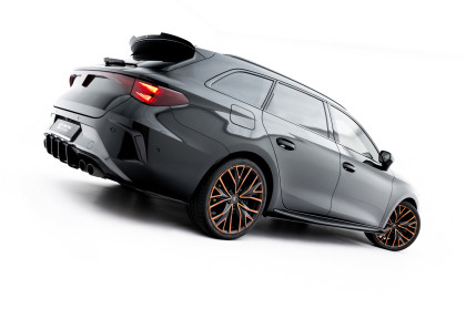 Prahové lišty Street pro Cupra Leon ST / Hatchback Aero Mk1 / Mk1 Facelift černo červené