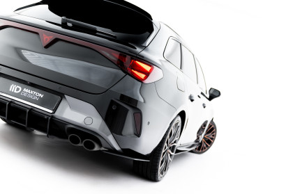 Splittery zadní boční Street Pro Cupra Leon ST Mk1 Facelift černo červený