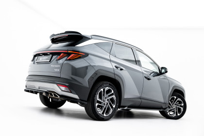 Prahové lišty Hyundai Tucson Mk4 Facelift černý lesklý plast