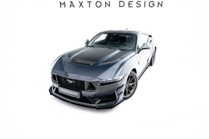Street pro spoiler pod nárazník lipa Ford Mustang Dark Horse Mk7 černo červený