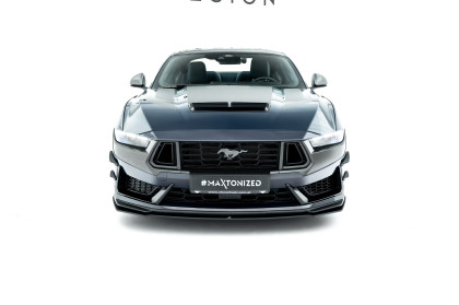 Street pro spoiler pod nárazník lipa Ford Mustang Dark Horse Mk7 černo červený